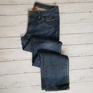 Tory Burch - Super Skinny Jeans Studded Pockets